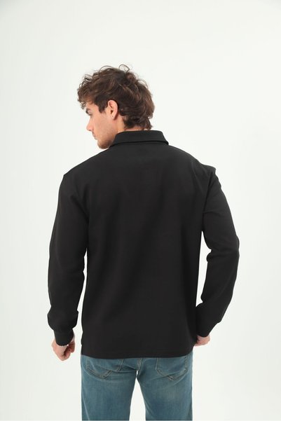 grand coco Men's Collared Sweater