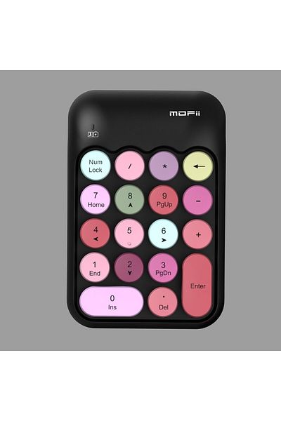 Choice Black Color Mofii Wireless Numeric Keypad,colorful Retro Mini Portable Numeric Keypad,2.4g Wireless