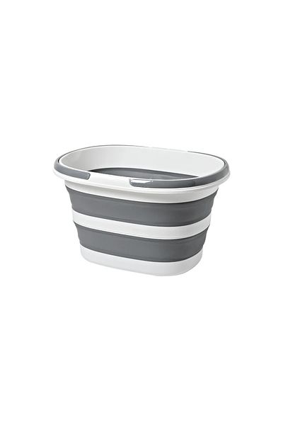 Choice Grey 16l Home Foldable Laundry Bucket, Mop Bucket, Square Double Handheld Dormitory, Portable Storag