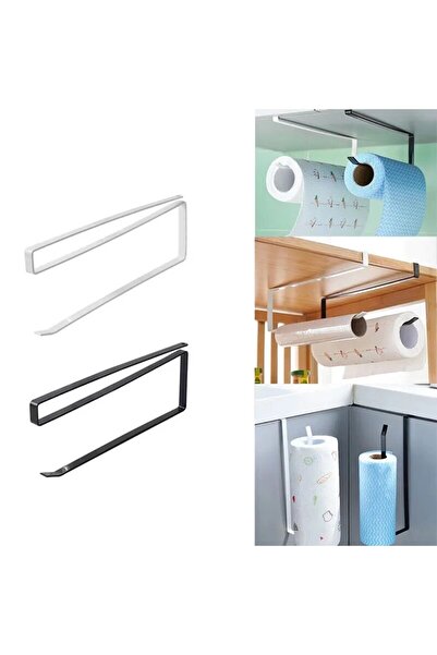 Choice Paper Roll Holder Towel Rack Cling Film Storage Rack Bathroom No-Punching Storage Rack Hanging Sh...