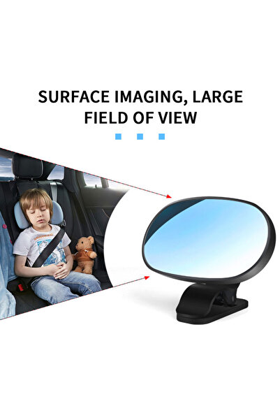 Choice SEAMETAL Wide Angle Car Interior Convex Mirror 360-Degree Suction Cup/Clip Baby Mirror Rear Row O...
