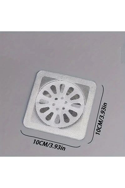 Choice 10pcs White 3pcs-20pcs - Floor Drain Sticker, Kitchen Anti Clogging Filter Screen, Bathroom Hair Fil