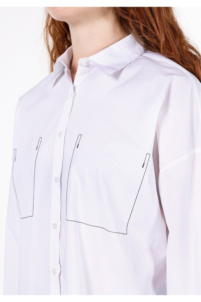 Colin's Beyaz Kadın Gömlek U.kol