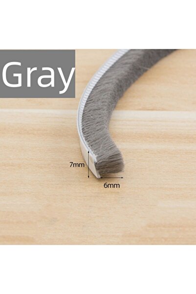 Choice شريط عازل للصوت مقاوم للرياح والرياح بطول 10 أمتار، مقاس 7×6 مم - رماد...