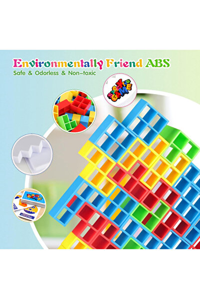 Choice 64pcs Balance Stacking Board Games Buliding Blocks Adults Kids Tower Block Bricks Toys For Boys Girl