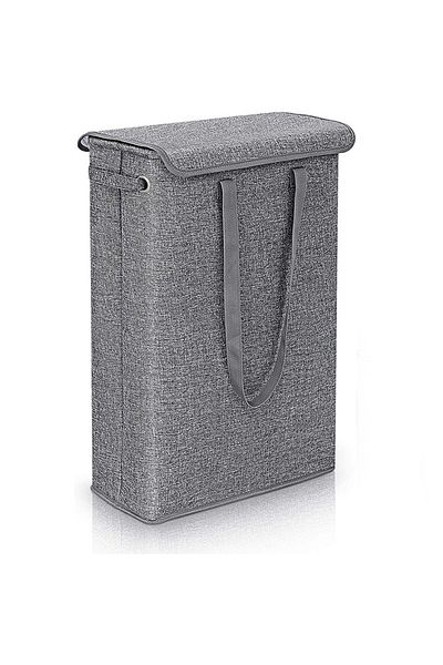 Choice Grey 45l Covered Laundry Basket, Detachable Hand-held Dirty Clothes Basket, Bedroom Clothes And Toys