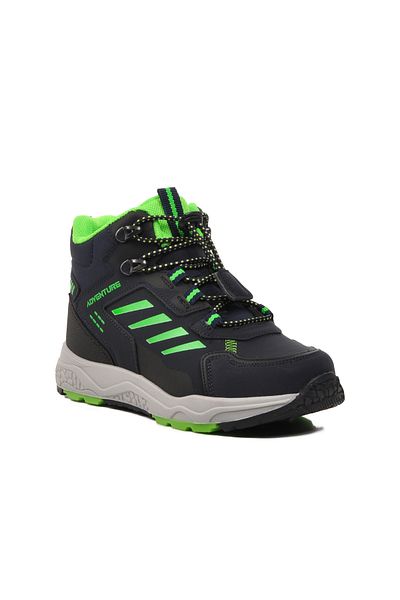 pepino Walkway Navy Blue-Phosphor Green Children's Outdoor Boots