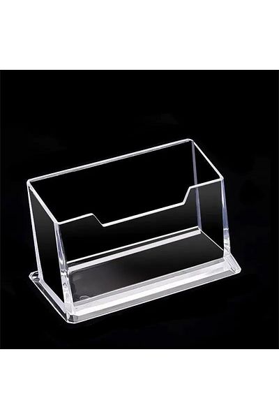 Choice One Grids G1537a Single Layer Transparent Desktop Business Card Display Stand Box Special Office Bus