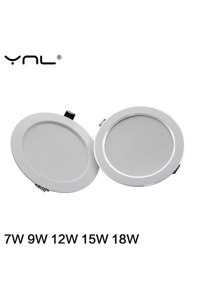YNL White 18w Cold White 7w 9w 12w 15w 18w Spot Led Downlight Ac 220v 240v Waterproof Warm White Cold Wh