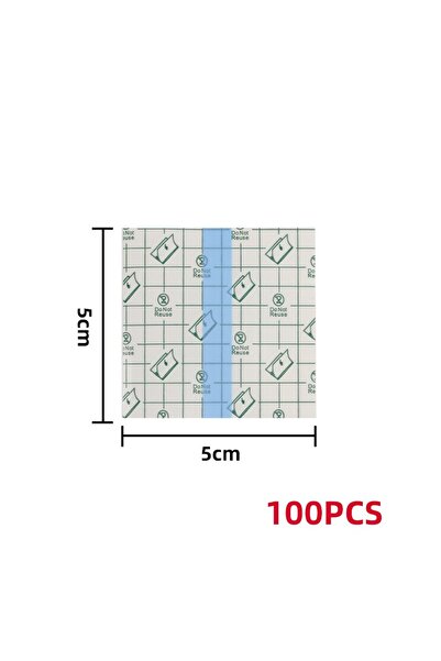Choice 5 سم × 5 سم 100 قطعة 100 قطعة / 50 قطعة شريط لاصق طبي شفاف من مادة الب...