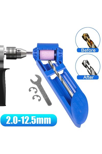 Choice 3pcs 2.0 12.5mm Portable Drill Bit Sharpener Corundum Grinding Wheel Bit Power Tools Twist Drill ...