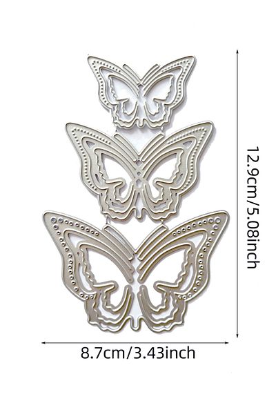 Choice Qb-3485 Butterfly Tufted Bamboo Dragonfly Magritte Flowers Metal Cutting Dies Stencils For Diy Scrap