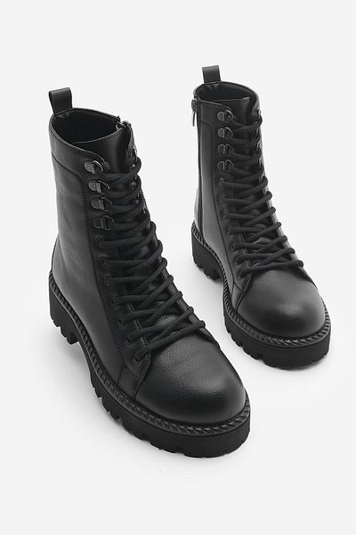 Marjin Women's Thick Sole Booties Zohen Black