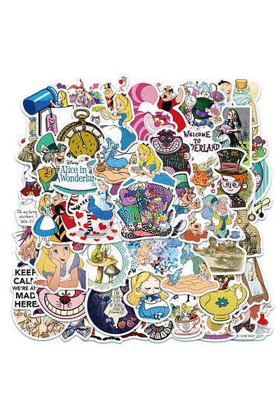Choice Cny157-50pcs 50pcs Disney Movie Alice In Wonderland Graffiti Stickers Cartoon Decals Laptop Phone Gu
