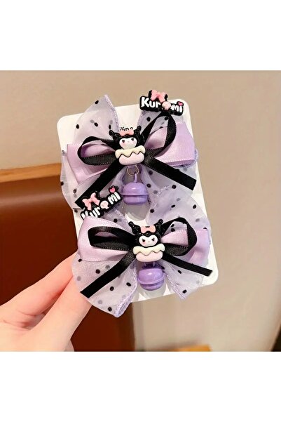 GlassySKY 1 Штука Sanrio Kuromi Фіолетова Бантка для волосся, Аксесуар для во...