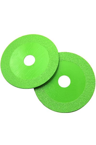 Choice 2pcs 100mm Green Diamond Ultra Thin Green Brazing Blade Cutting Blade Ceramic Jade Glass Tile Wine B