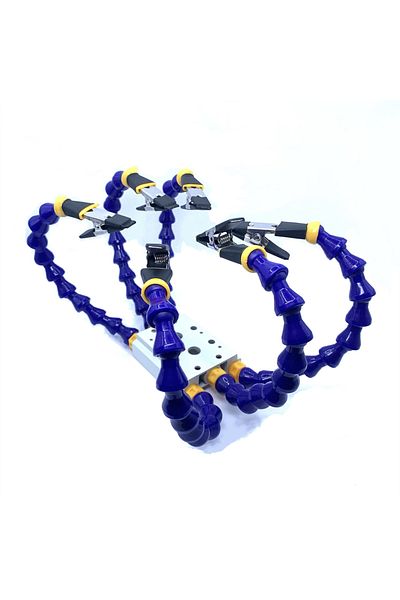 Choice With 6 Arms Octopus Soldering Helping Hands Bench Vise Table Clamp With Flexible Arms Solder Iron Ho