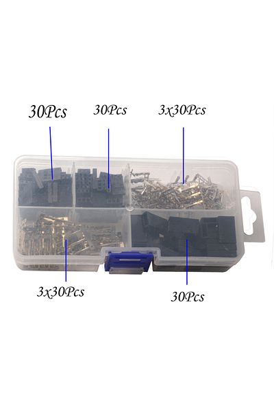Choice 30Sets RC Servo Plug Male Female Connector Crimp Pin Kit,Compatible with Futaba JR Hitec Spektrum