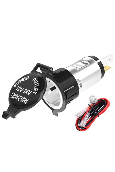 Choice DaierTek Universal 12V Car Cigarette Lighter Power Socket Adapter Plug Outlet for Motorcycles Boa...