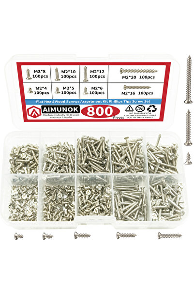 Choice مجموعة مكونة من 800 قطعة، مجموعة مكونة من 800 قطعة من مسامير ذاتية الل...