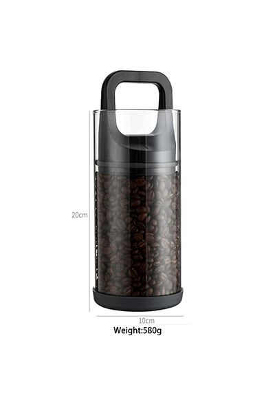 Choice 1pcs Clear Container Coffee Cans Vented And Vacuum Sealed Beans Fresh Keeping Tank Moisture Proof St