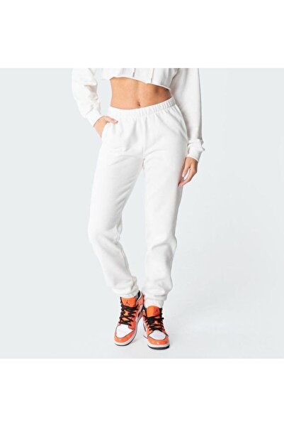 FİTGO Bela elastična nogavica Čupkani materijal trenirka