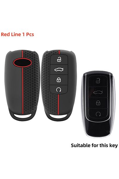 Choice Black Silicone Keychain Car Keys Accessories Holder Key Cover Case For Chery Omoda 5 C5 Tigo 7 8 Pro