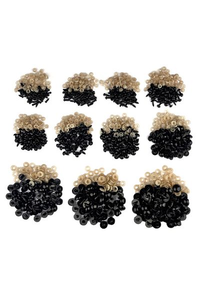 Choice 50/100pcs 5-18mm Black Plastic Safety Eyes Eyeball Doll Accessories For Toys Amigurumi Diy Kit Cr...