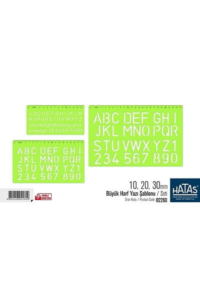 HATAS Set de scris mare 10-20-30 mm