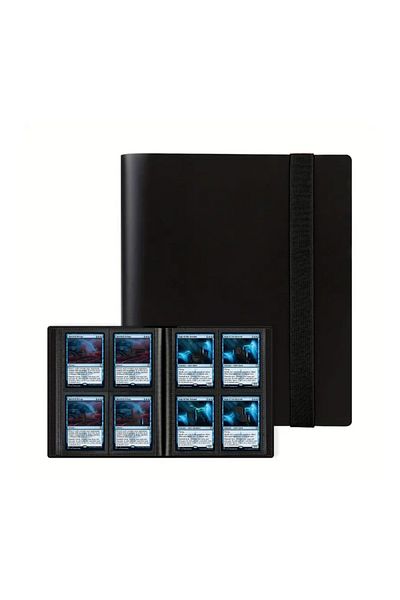 Choice Black 160-pocket Extra-large Trading Card Binder - Durable Pp Material, Protective Album For Game An