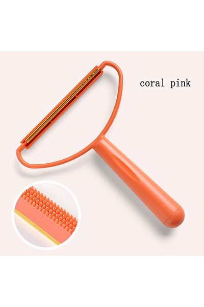Choice Orange C2601b Clothes Hair Scraper Portable Double Sided Tweed Coat Manual Hair Ball Cleaning Househ