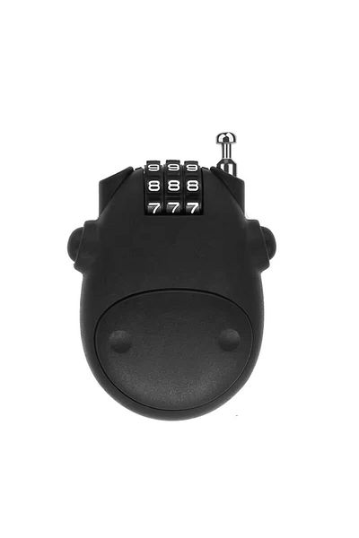 Choice Black Bicycle Steel Cable Code Lock Suitcase Car Sled Telescopic Wire Rope Lock Bicycle Helmet High-