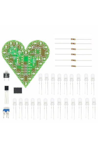 Choice DIY Kit Heart Shape Breathing Lamp Kit Breathing LED Suite Red White Blue Green Electronic Produc...