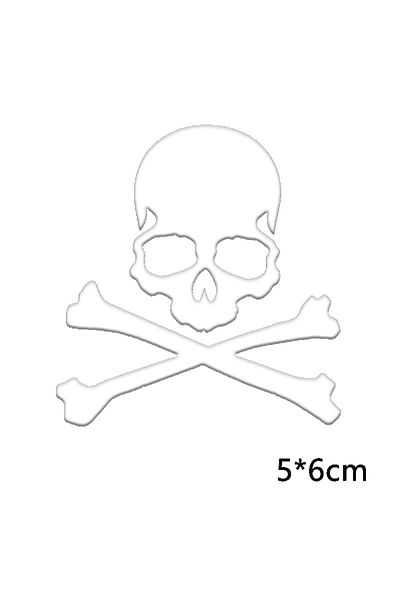 Choice White Bike Reflective Stickers Fixed Gear Skeleton Sticker Fluorescent Skull Mountain Bicycle Reflec