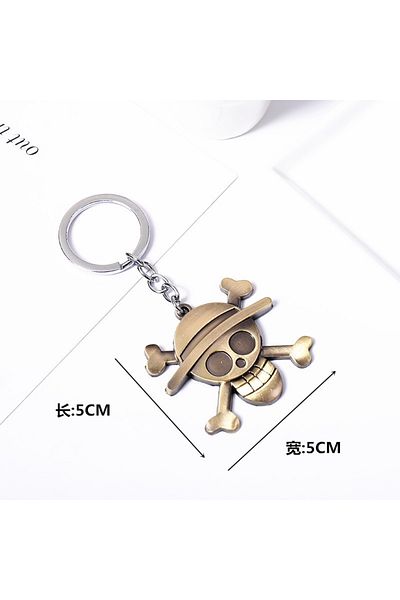 Choice 04 Anime One Piece Luffy Metal Keychain Hat Anchor Pendant Car Keyring For Men Women Kid Gift Jewelr