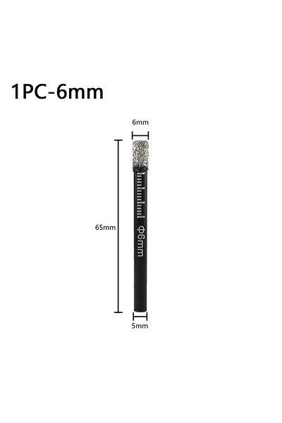 SHENSEN 1pc 6mm 5/6/8/10/12/14/16mm Round Handle Dry Brazed Diamond Hole Saw For Porcelain Tiles Marble Glas