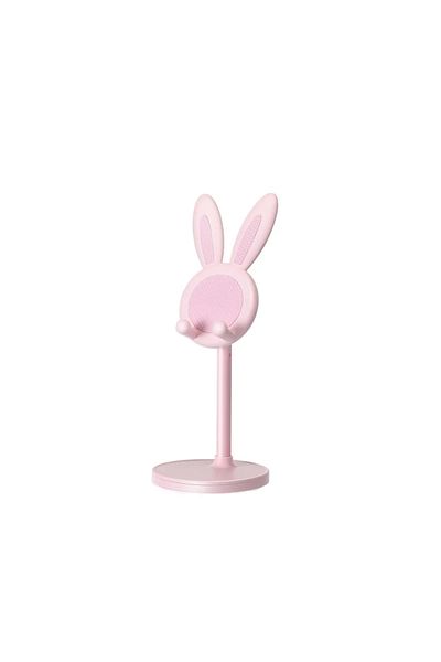 Opansten Pink Cute Cartoon Bunny Phone Stand - Adjustable & Compatible With Iphone, Kindle, Ipad, Switch, Tab