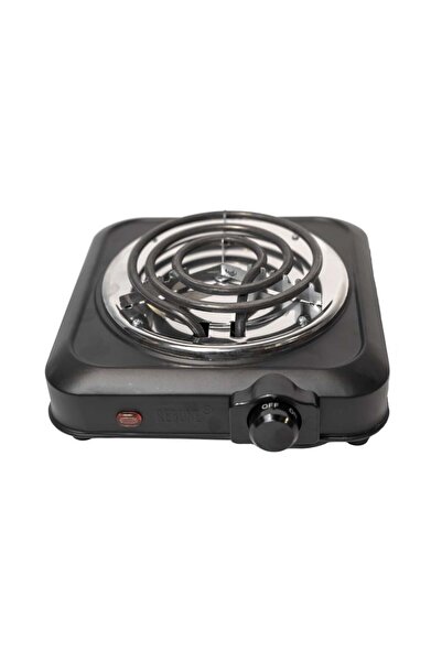 rebune Rebon Electric Spiral Hotplate Single Burner - 1000W - 5 Heat Levels - Black - RE-4-058