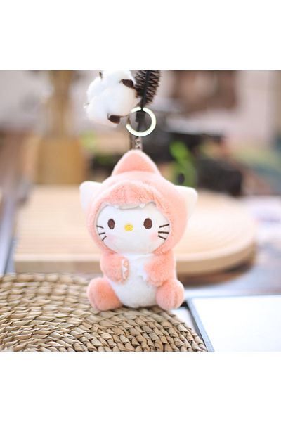 Choice Hello Kitty Sanrio Kuromi Plush Keychain Doll Hello Kitty Cartoon Anime Stuffed Pendant Cinnamoroll