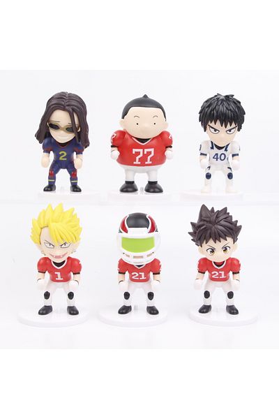 Choice 6pcs/set Anime Eyeshield21 Figure Model Toys