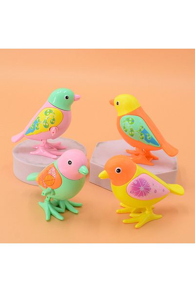 Choice 1pc Random Color New Clockwork Toy Children's Cartoon Winding Creative Jumping Little Magpie Bird Pu