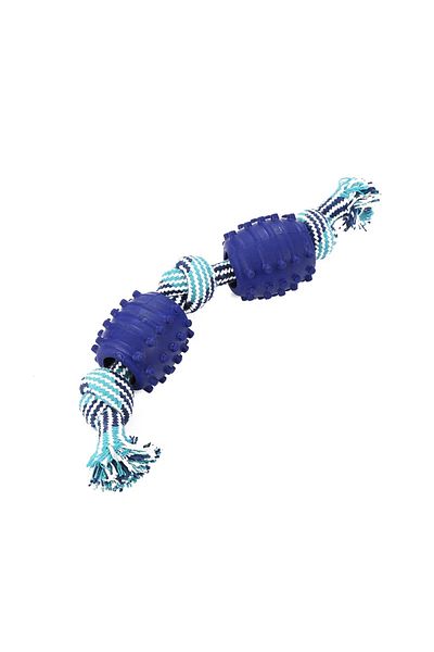 Choice XS Blue Bite Resistant Dog Rope Toy for Dogs Bite Resist Interactive Cotton Bone Small Puppy Chew Kn