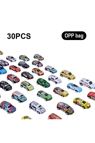 Choice 30pcs Opp Bag 100pcs Alloy Diecast Car Mini Cars Model Se Ttoys For Boys Sliding Inertia Pull Back V