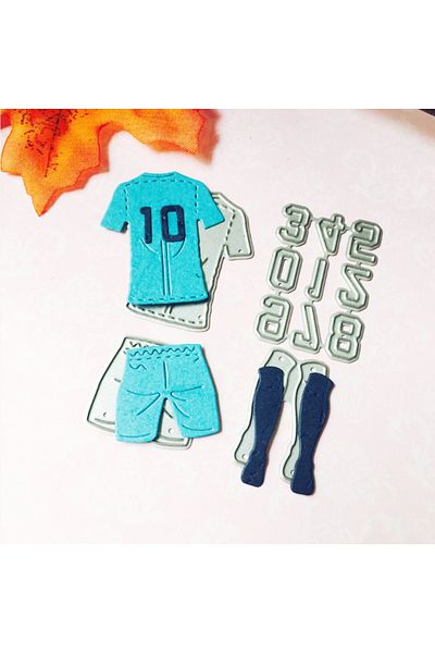 Choice Metal Cutting Dies Scrapbooking Football Wear Number Diy Scrapbooking Album Card Embossing Diy Cr...