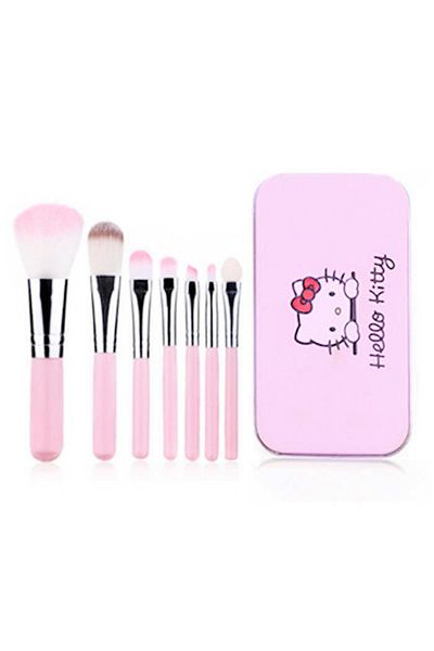 Choice 7Pcs Set Makeup Brush Sanrio Anime Hello Kitty Multifunctional Cute Kawaii Girl Hellokitty Y2K Co...