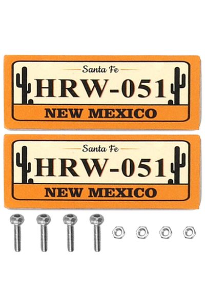 Choice 2pcs-hrw051 Metal Rc Car License Plate Kit Decorations Accessories Compatible With Traxxas Trx-4 Tam