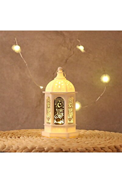 Choice مصباح LED صيني أبيض 7 × 13 سم لعيد مبارك زينة حفلات إسلامية إسلامية لو...