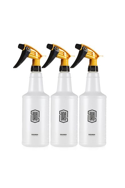Choice 3pcs Car Ultra-fine Water Mist Cylindrical Spray Bottle Hdpe Chemical Resistant Spray Auto Wash Wate