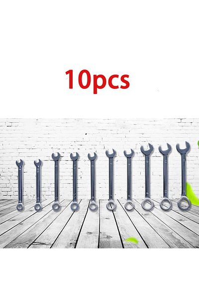 Choice 10pc 10 Piece Mini Spanner Blue Set Hand Tools Key Ring Spanner Explosion Proof Pocket Metric Spanne