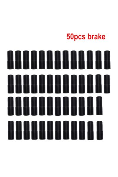 Choice 50pcs 5mm Brake Caps 50pcs Mountain Road Bike Bicycle Brake Gears Outer Cable End Caps Tips Crimps S